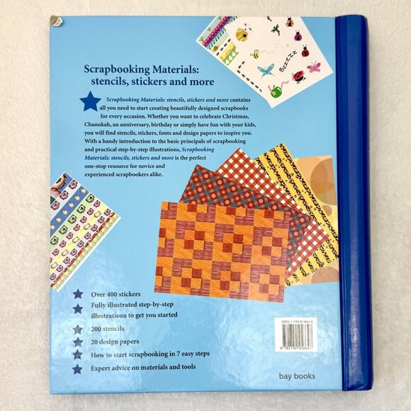 Scrapbooking Materials Book Stencils, Stickers and More by Bay Books Incomplete - Picture 2 of 11